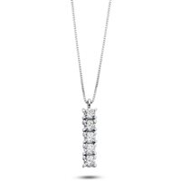 Collana Ambrosia Donna in Oro bianco Zircone AGZ 400 - AGZ 400